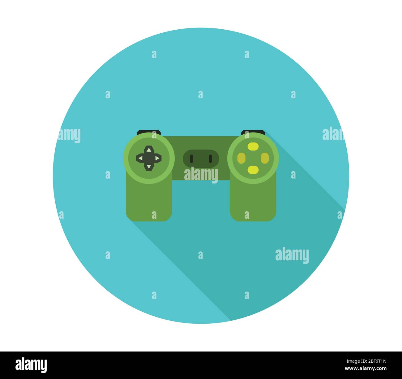 joystick icon illustrated in vector on white background Stock Vector