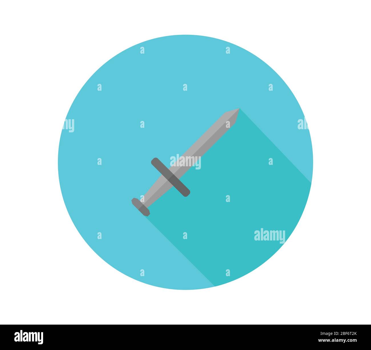 sword icon illustrated in vector on white background Stock Vector Image ...