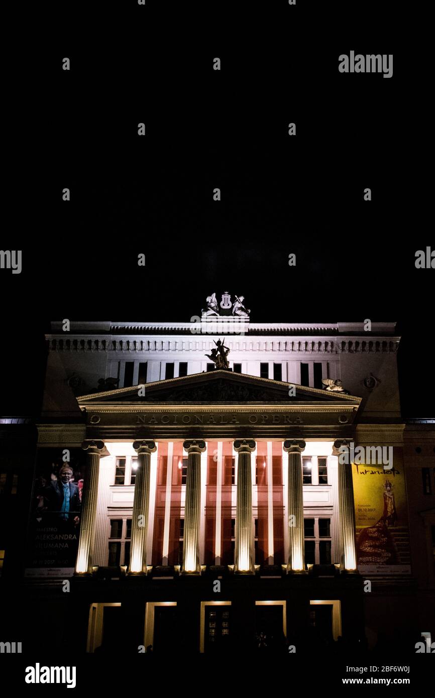 Opera house in Riga Stock Photo