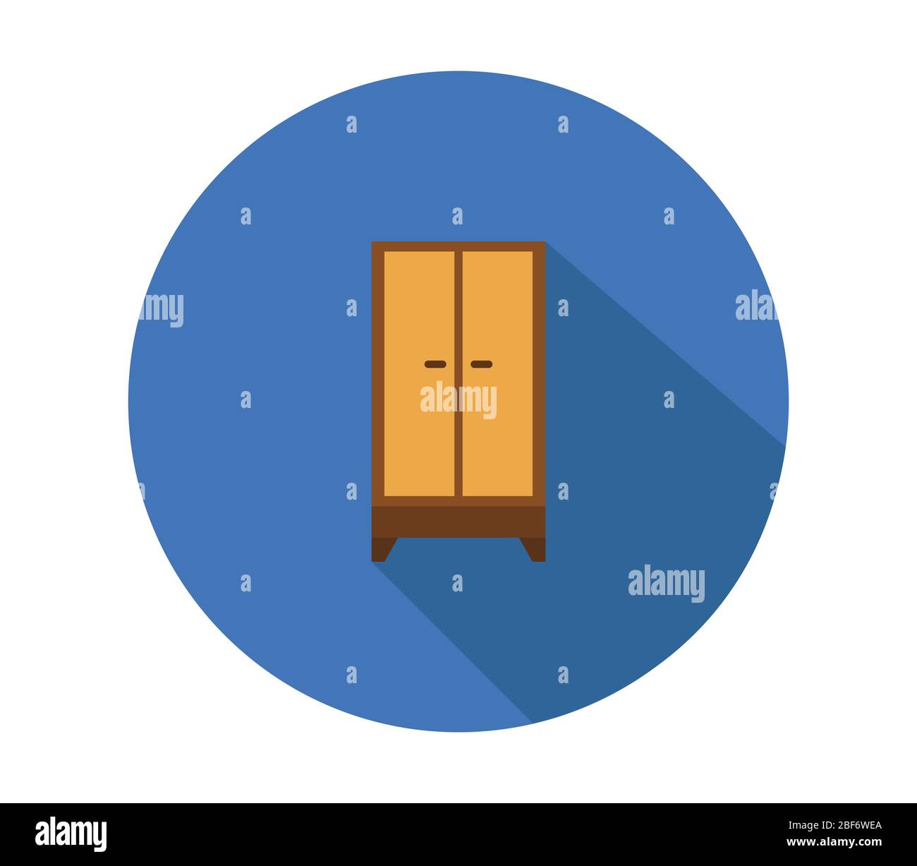 wardrobe icon illustrated in vector on white background Stock Vector ...