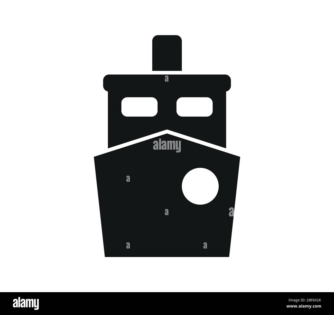 ship icon illustrated in vector on white background Stock Vector Image ...