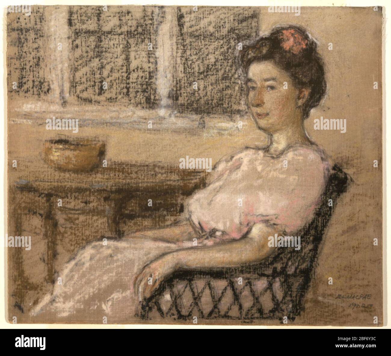 Seated woman in hi-res stock photography and images - Alamy