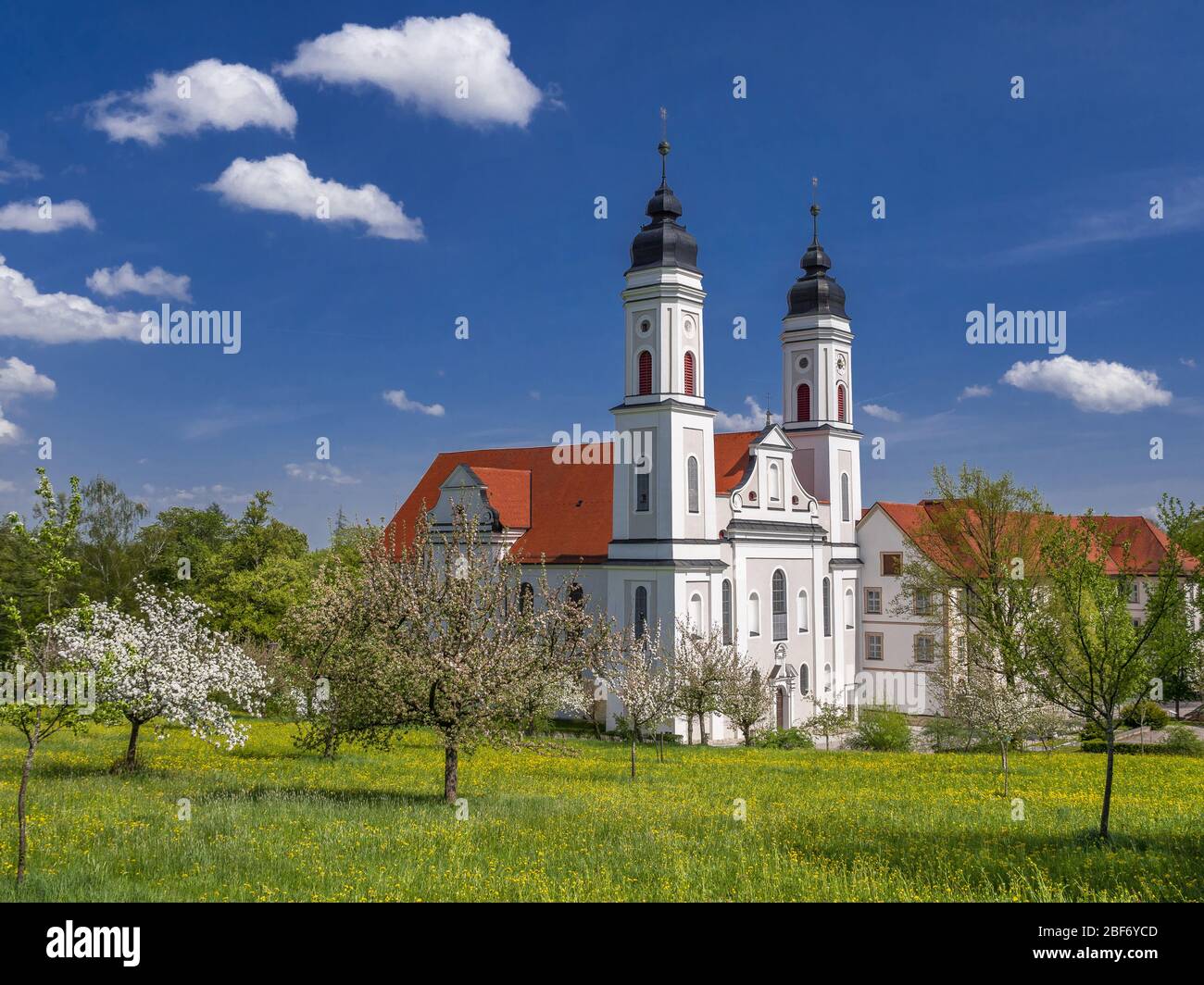 Irsee Monastery, Germany, Bavaria, Allgaeu Stock Photo