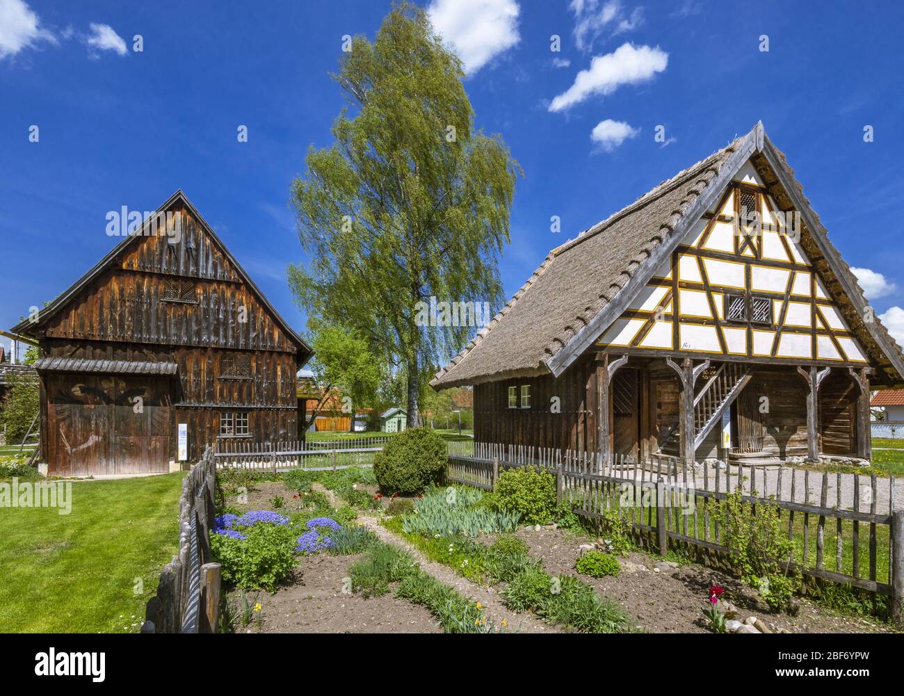 Swabian Farm Museum, Illerbeuren, Germany, Bavaria, Swabia, Allgaeu Stock Photo