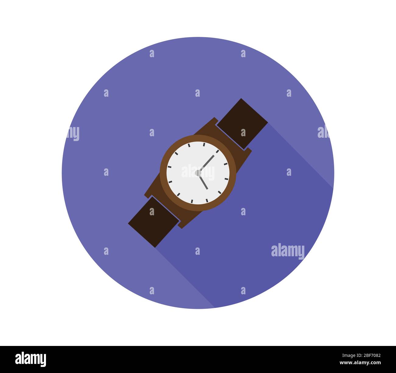 clock icon illustrated in vector on white background Stock Vector Image ...