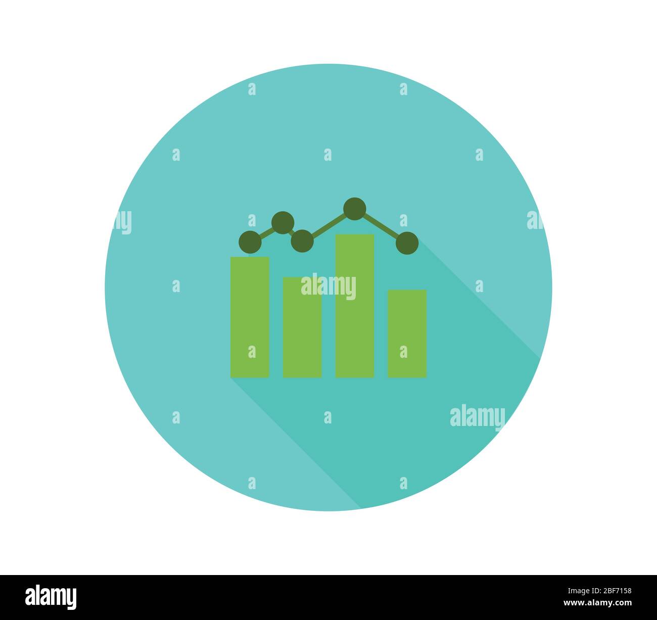 analytic icon illustrated in vector on white background Stock Vector