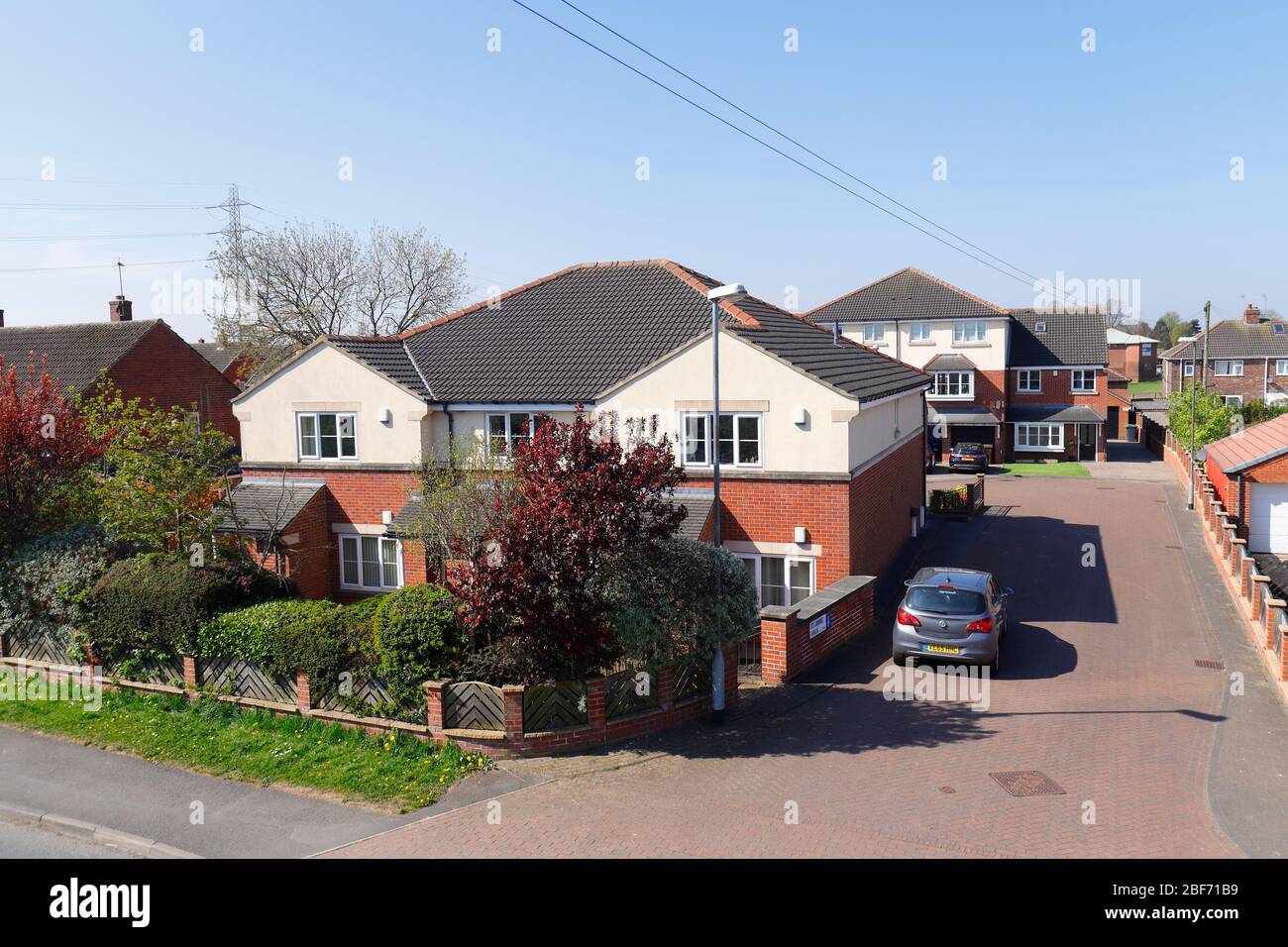 St Johns Walk is the newest street in Swillington,Leeds Stock Photo Alamy