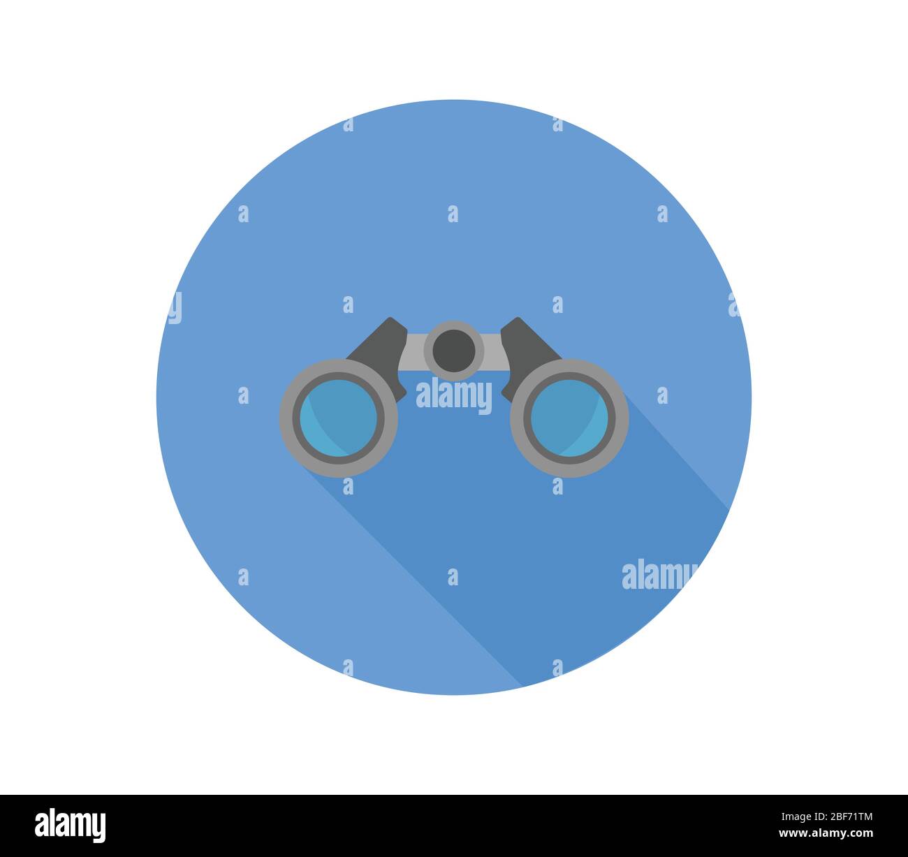 binoculars icon illustrated in vector on white background Stock Vector