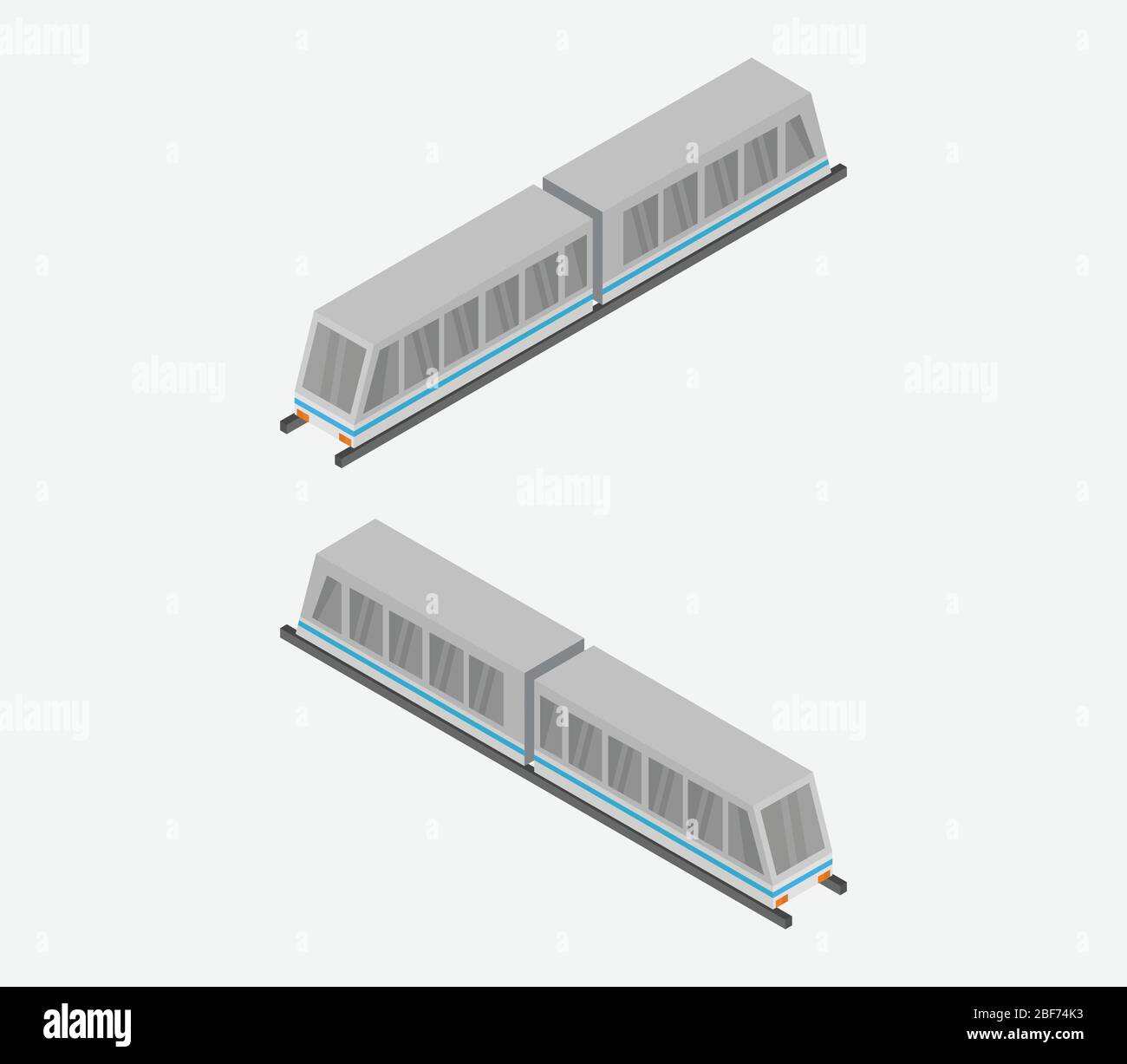 isometric train icon illustrated in vector on white background Stock ...