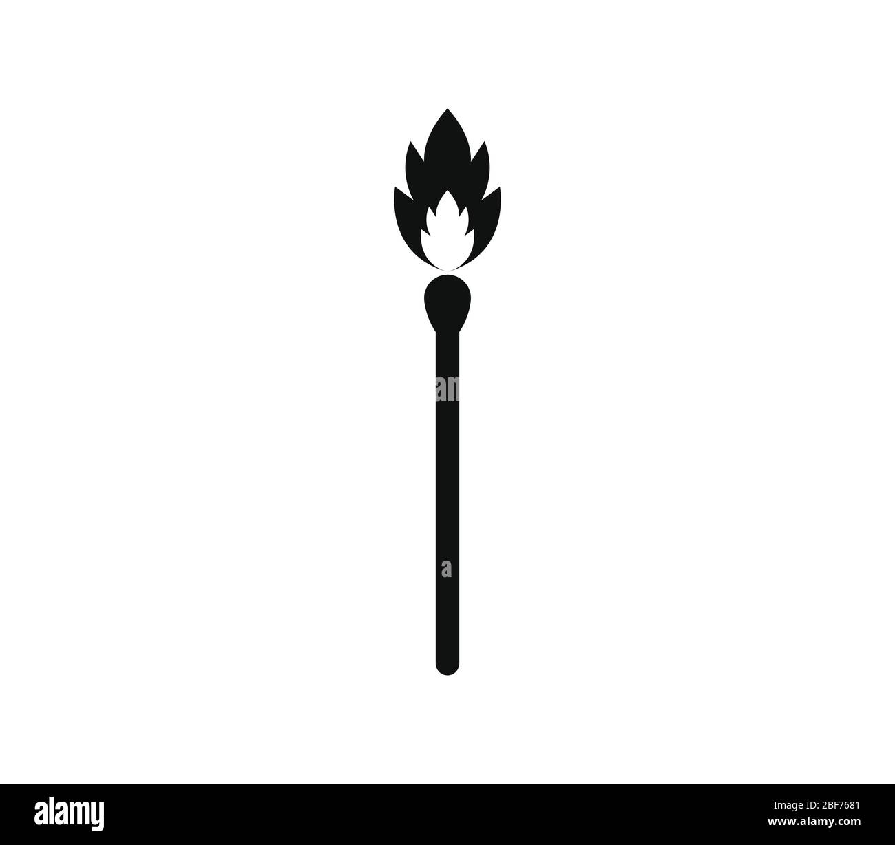 match icon illustrated in vector on white background Stock Vector Image ...