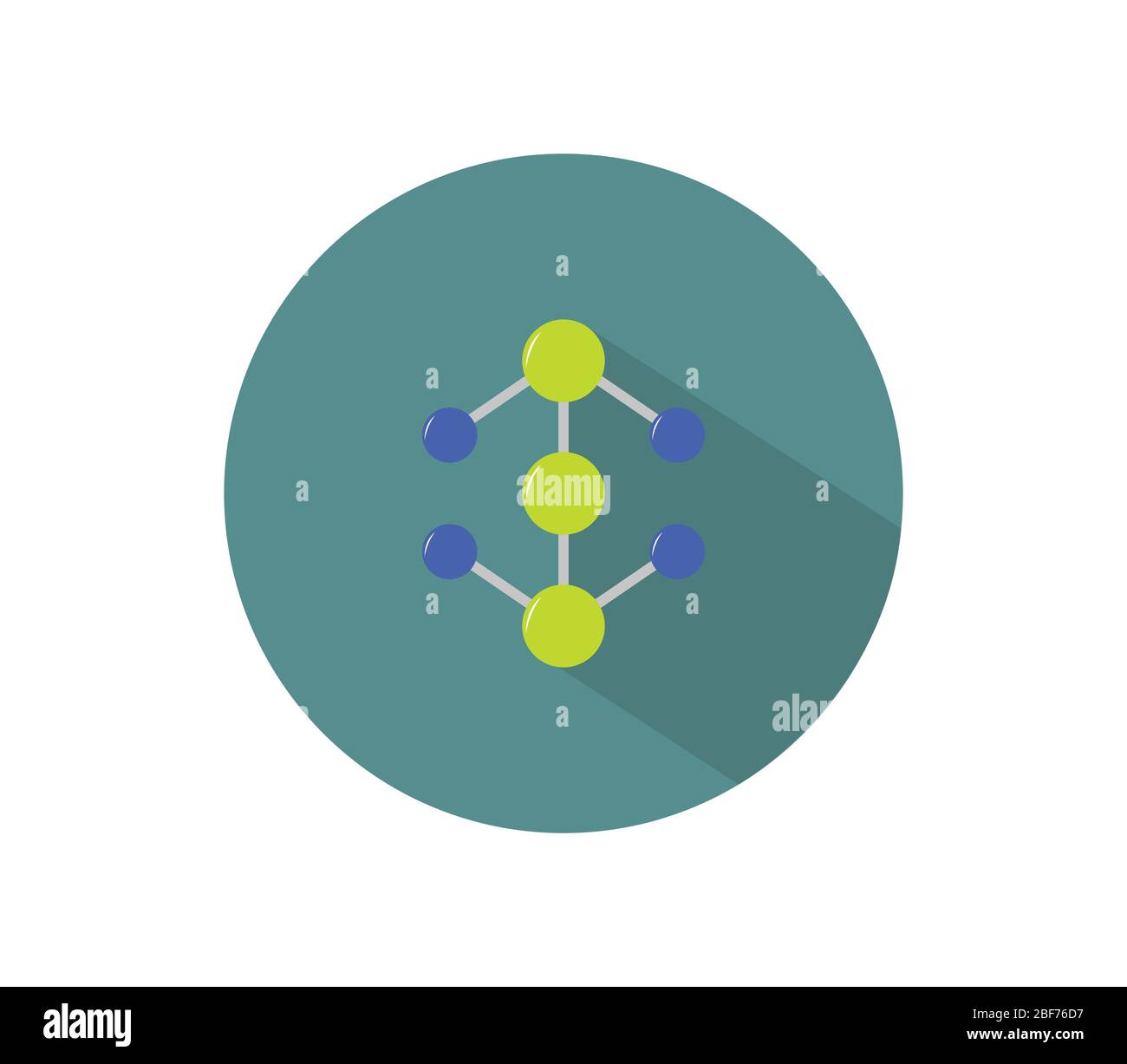 molecule icon illustrated in vector on white background Stock Vector ...