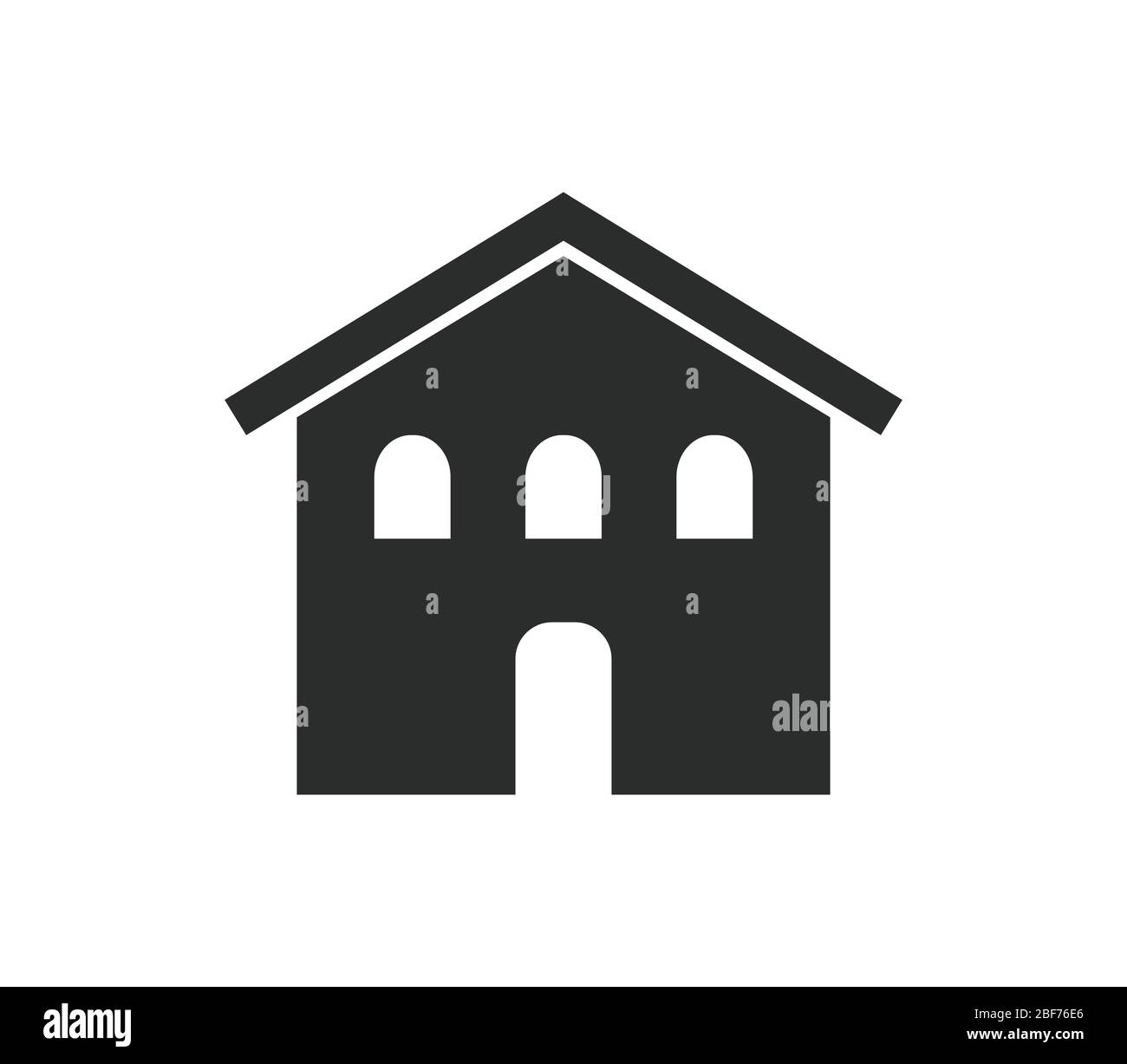 house icon illustrated in vector on white background Stock Vector Image ...