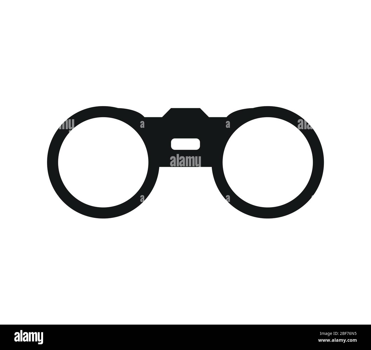 binoculars icon illustrated in vector on white background Stock Vector