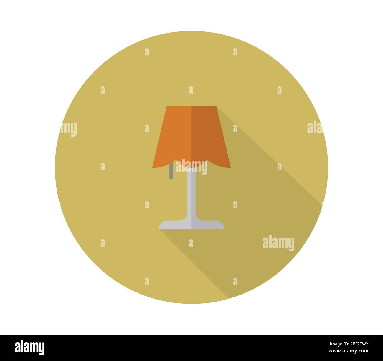 lamp icon illustrated in vector on white background Stock Vector
