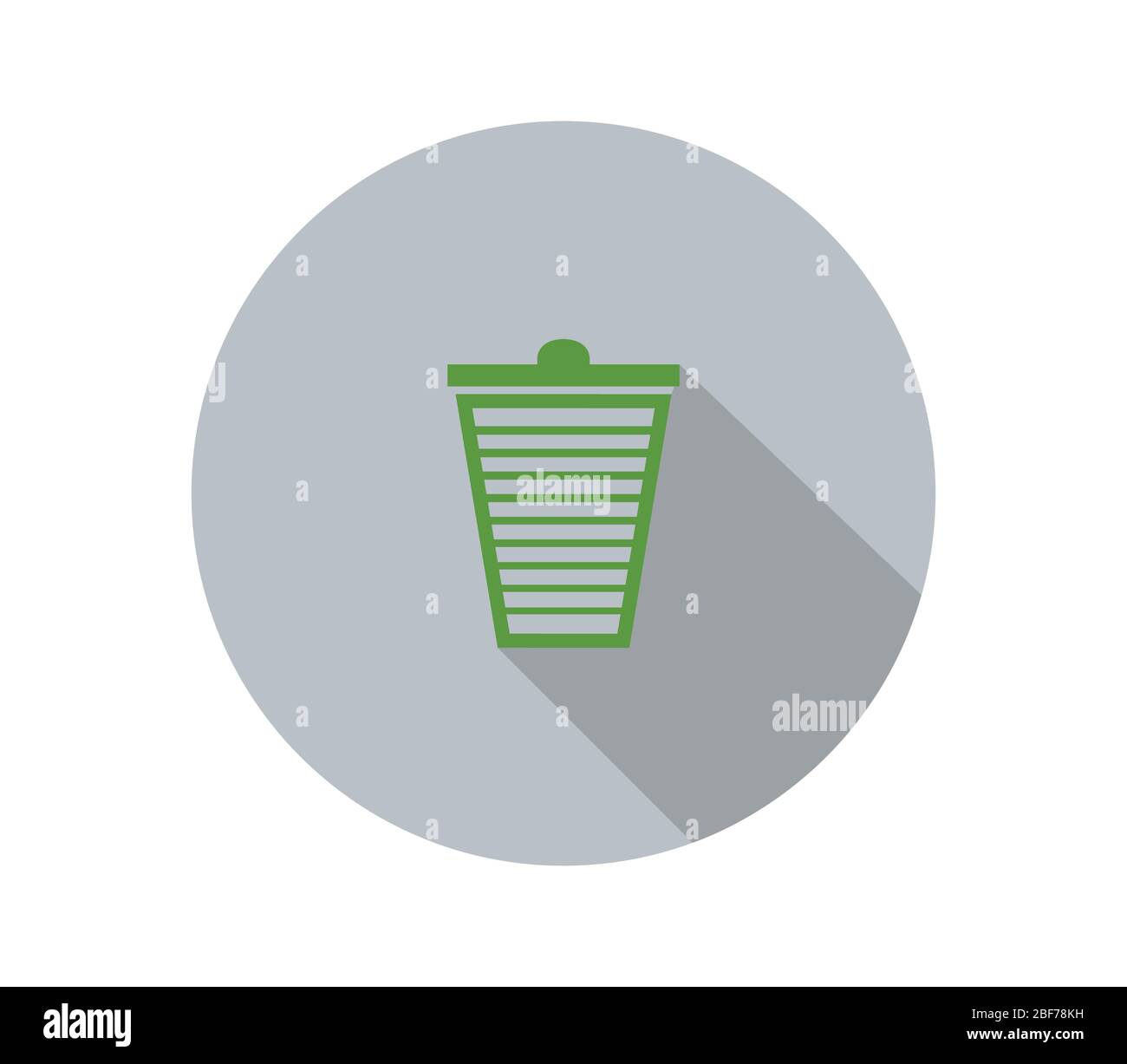 trash icon illustrated in vector on white background Stock Vector