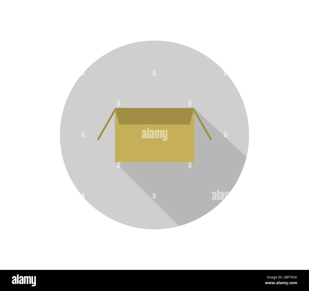 box icon illustrated in vector on white background Stock Vector Image ...
