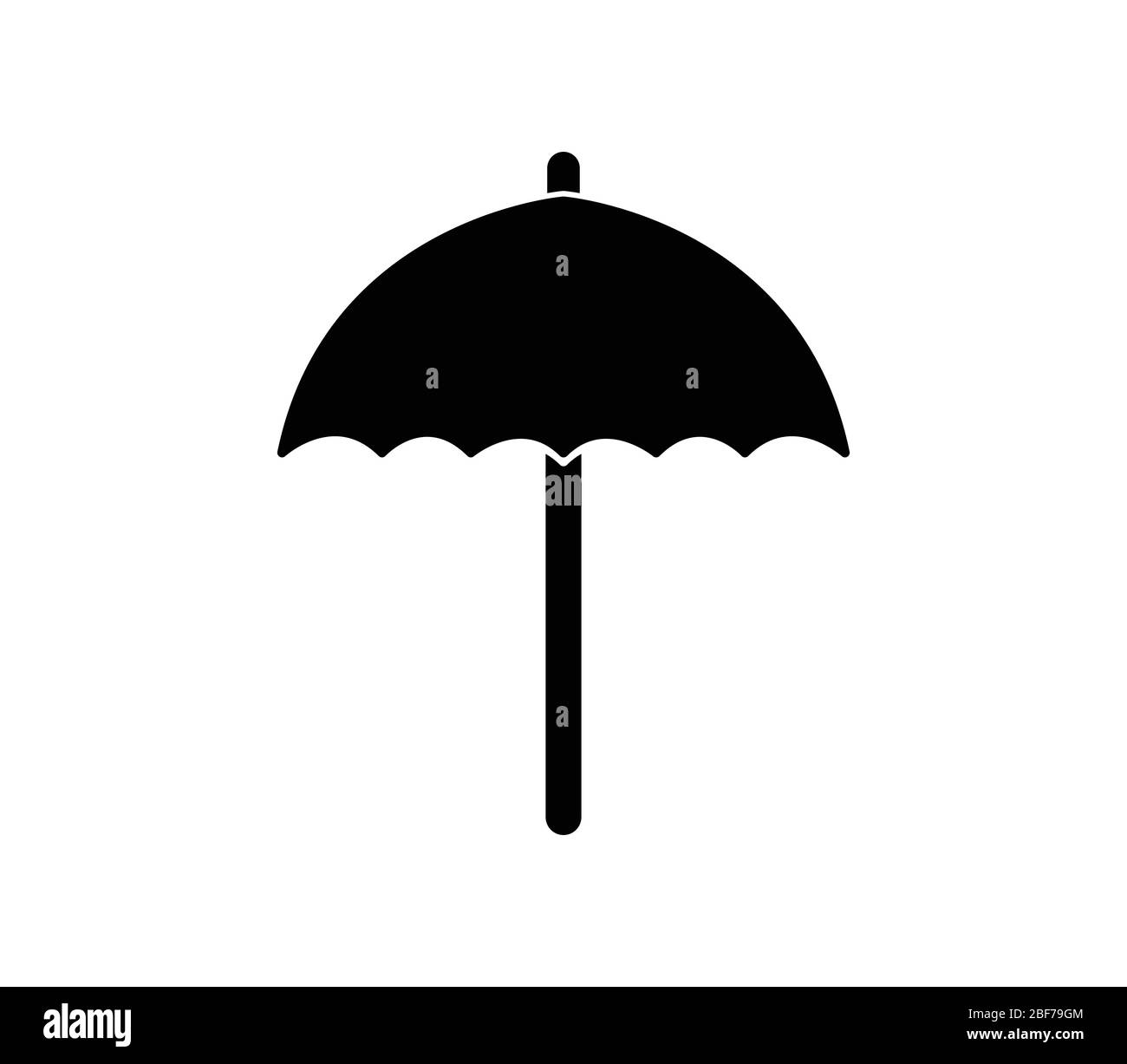 umbrella icon illustrated in vector on white background Stock Vector ...