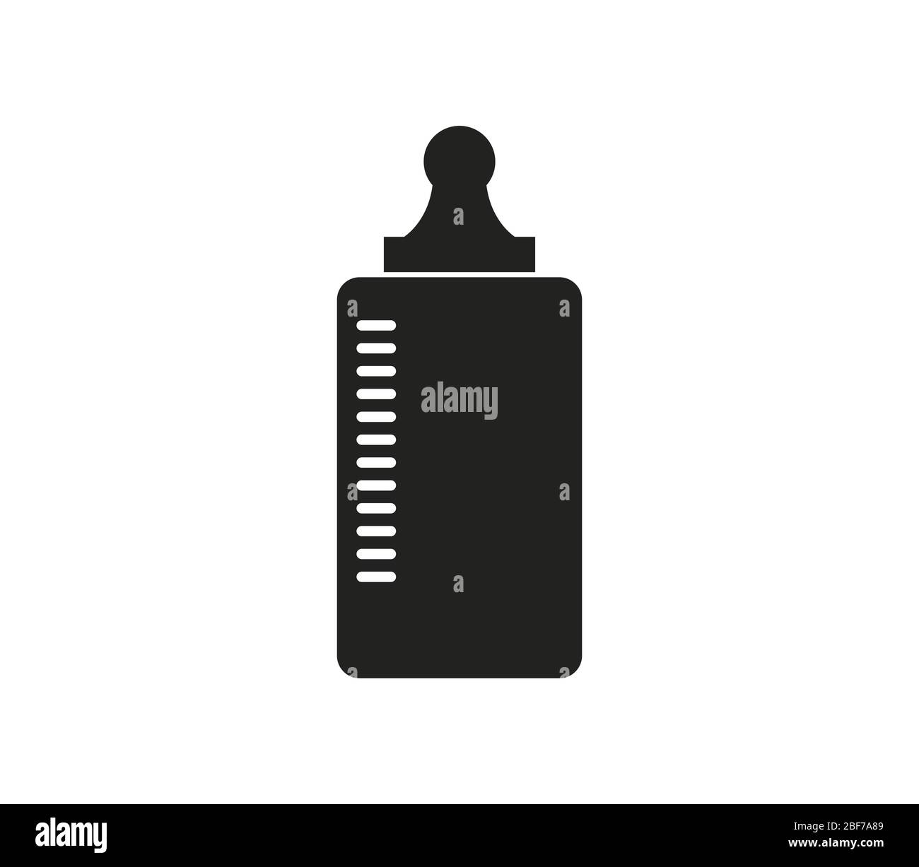 baby bottle icon illustrated in vector on white background Stock Vector ...