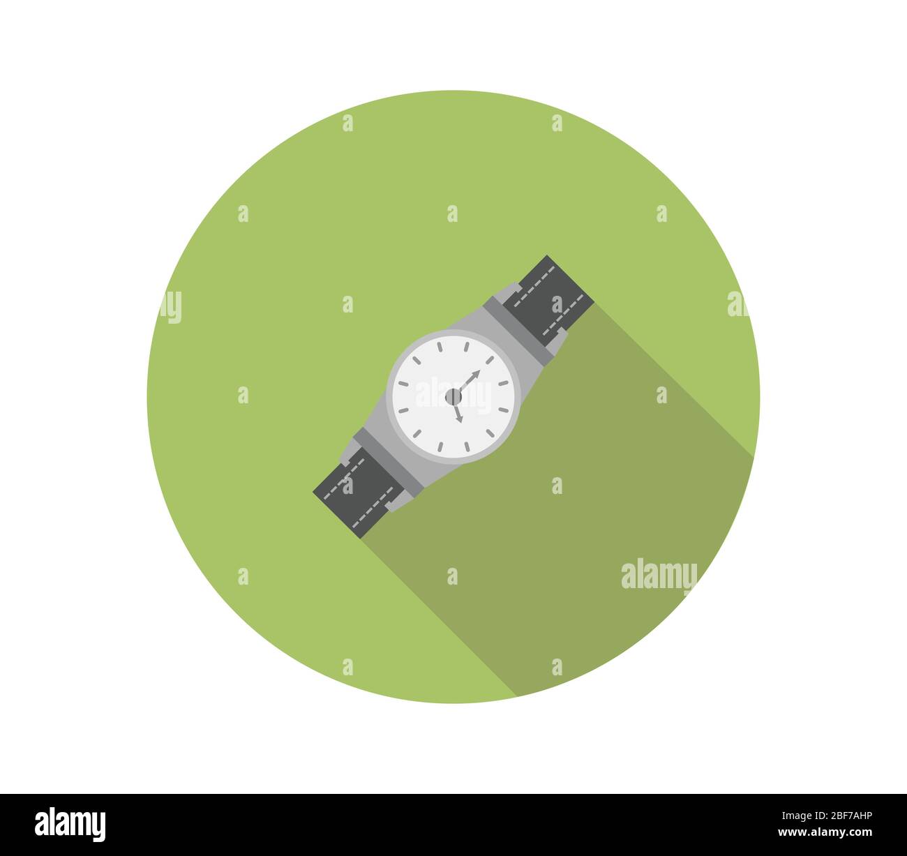 clock icon illustrated in vector on white background Stock Vector Image ...
