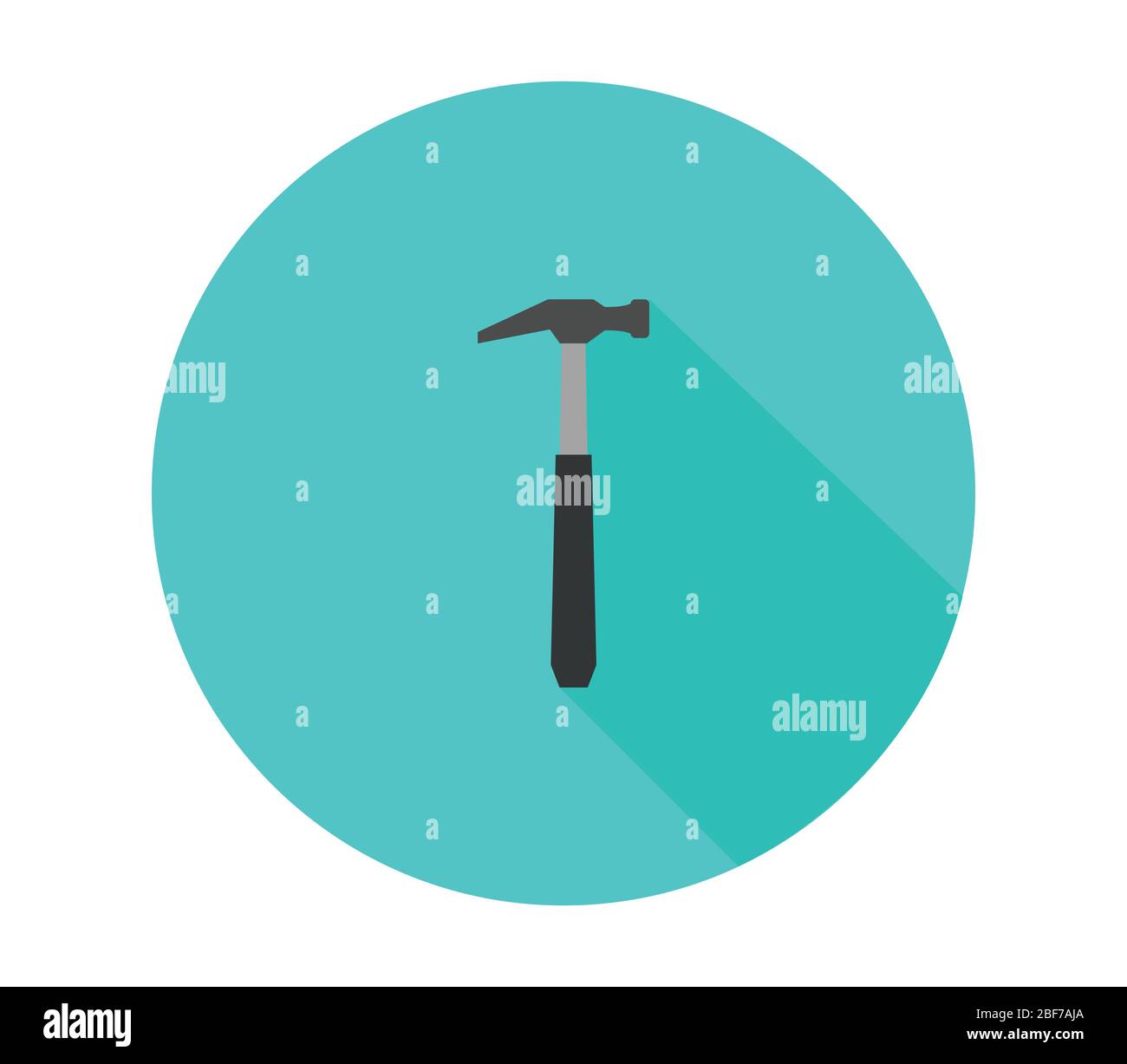 hammer icon illustrated in vector on white background Stock Vector ...