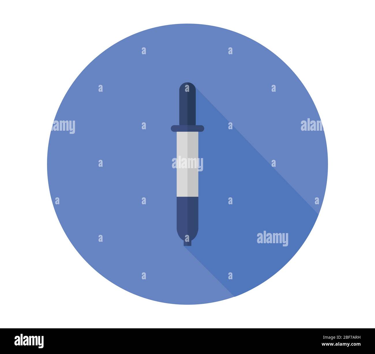 pipette icon illustrated in vector on white background Stock Vector
