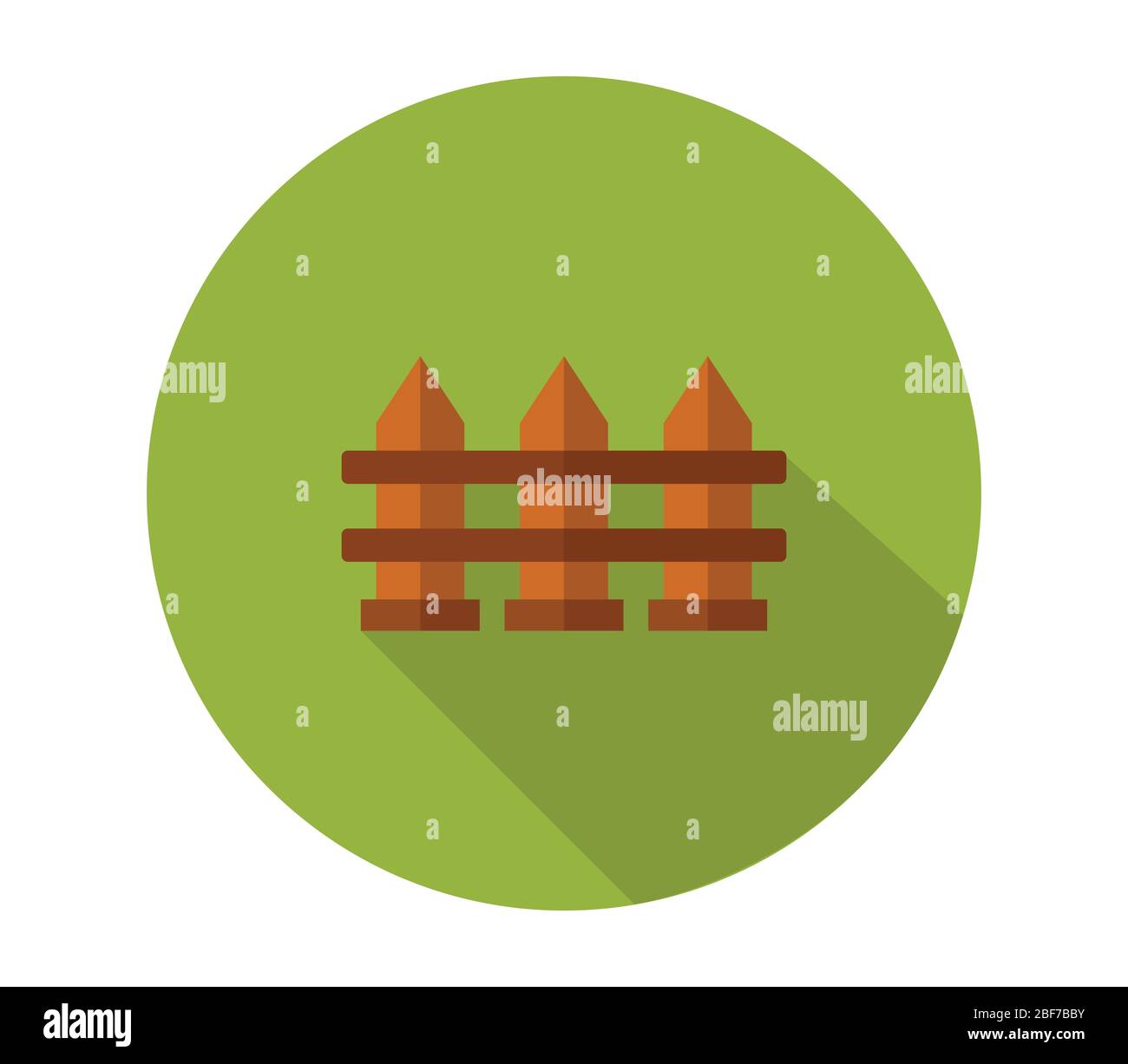 fence icon illustrated in vector on white background Stock Vector