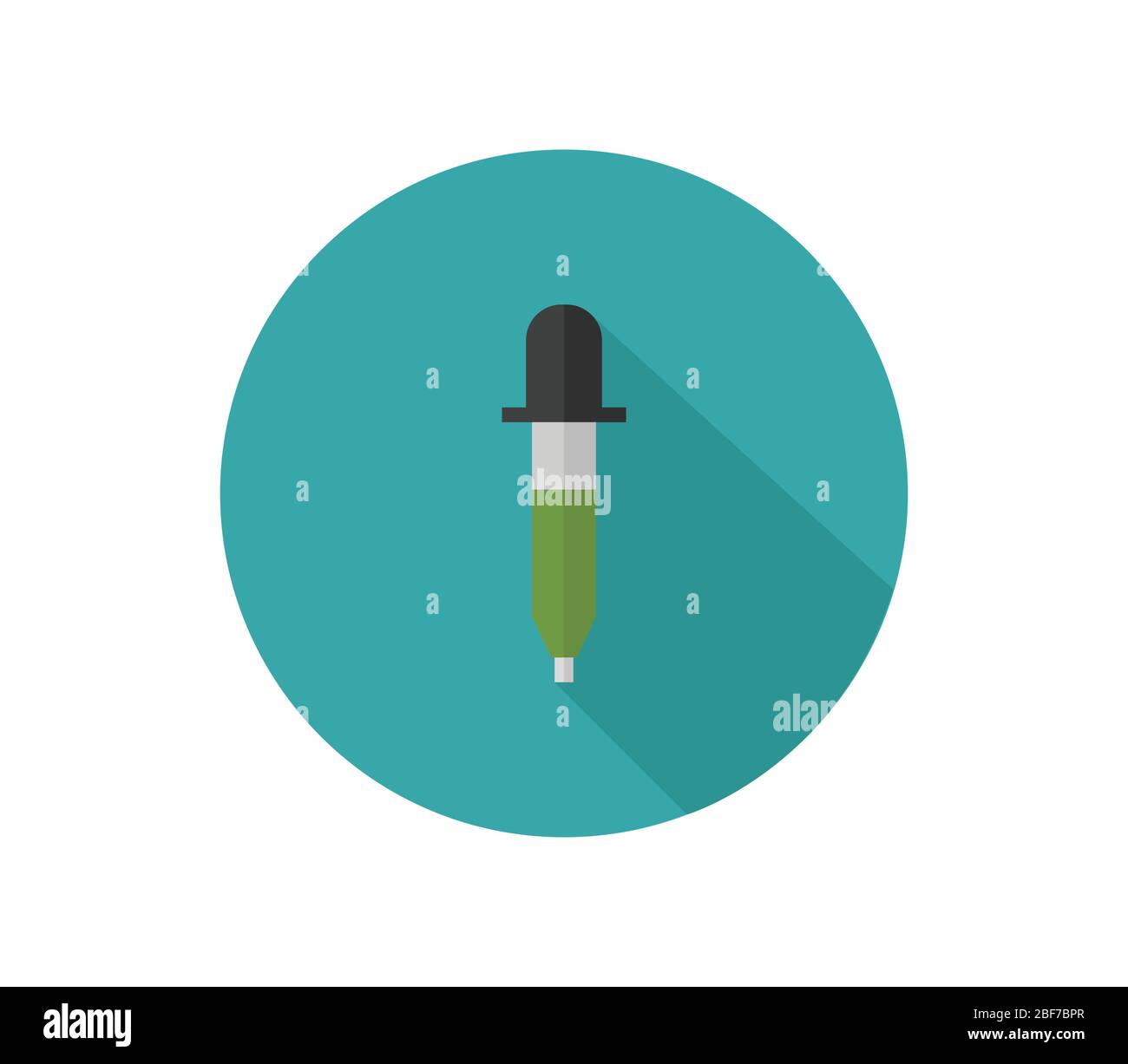 pipette icon illustrated in vector on white background Stock Vector