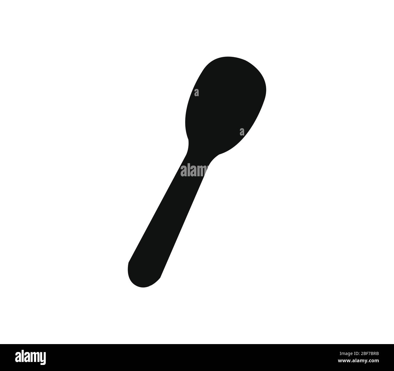 spoon icon illustrated in vector on white background Stock Vector Image ...