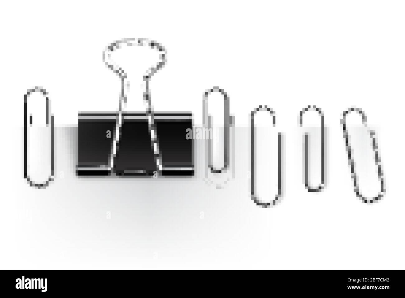 Download Realistic Paper Binders Collection Metal Paper Clip Holder Design Mockup Vector Illustration Stock Vector Image Art Alamy PSD Mockup Templates