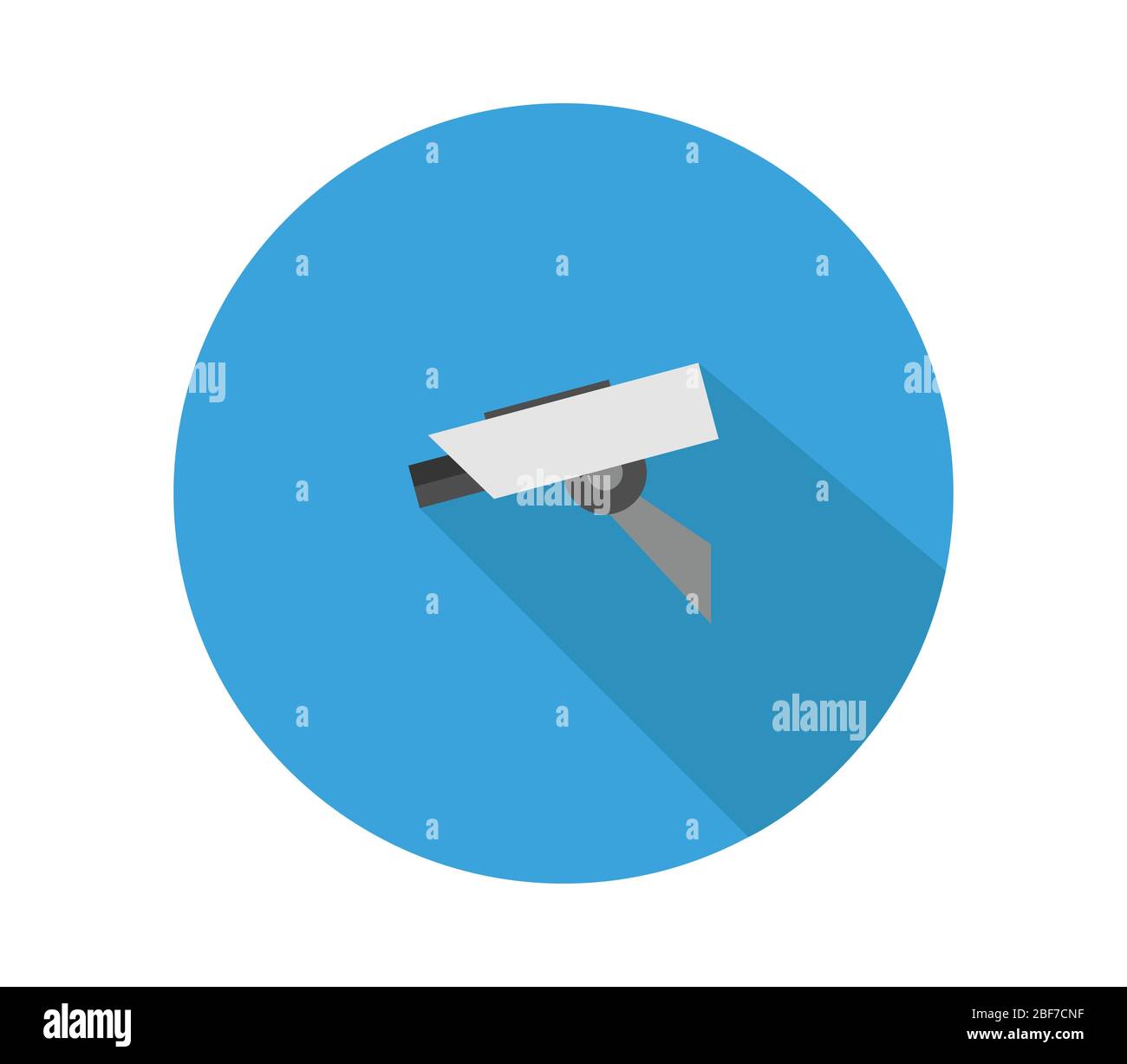 surveillance camera icon illustrated in vector on white background Stock Vector