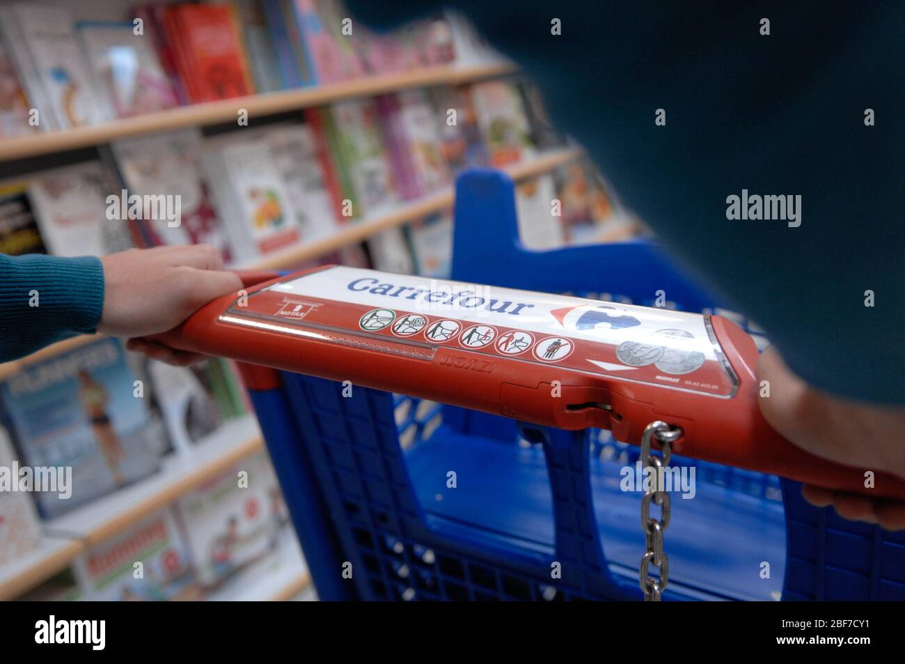 close-up,shopping cart Stock Photo