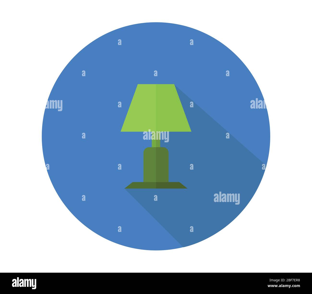 lamp icon illustrated in vector on white background Stock Vector