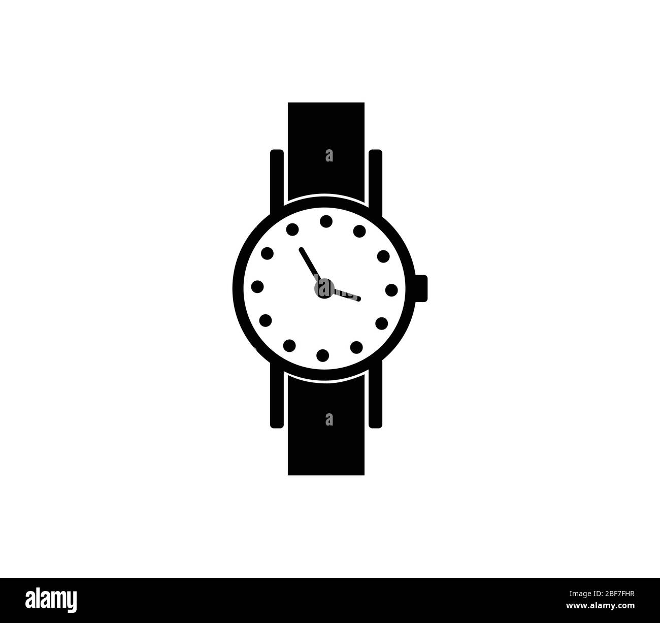 clock icon illustrated in vector on white background Stock Vector Image ...