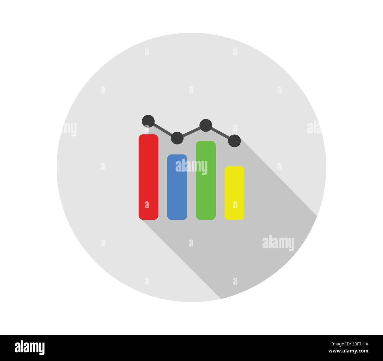 analytic icon illustrated in vector on white background Stock Vector