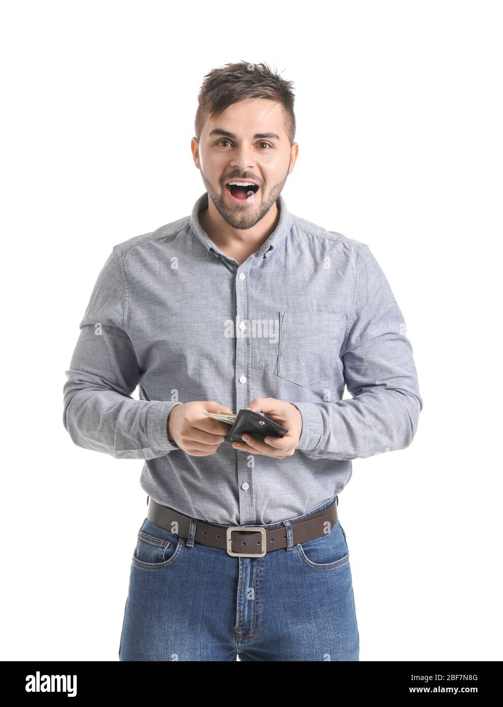 man with purse