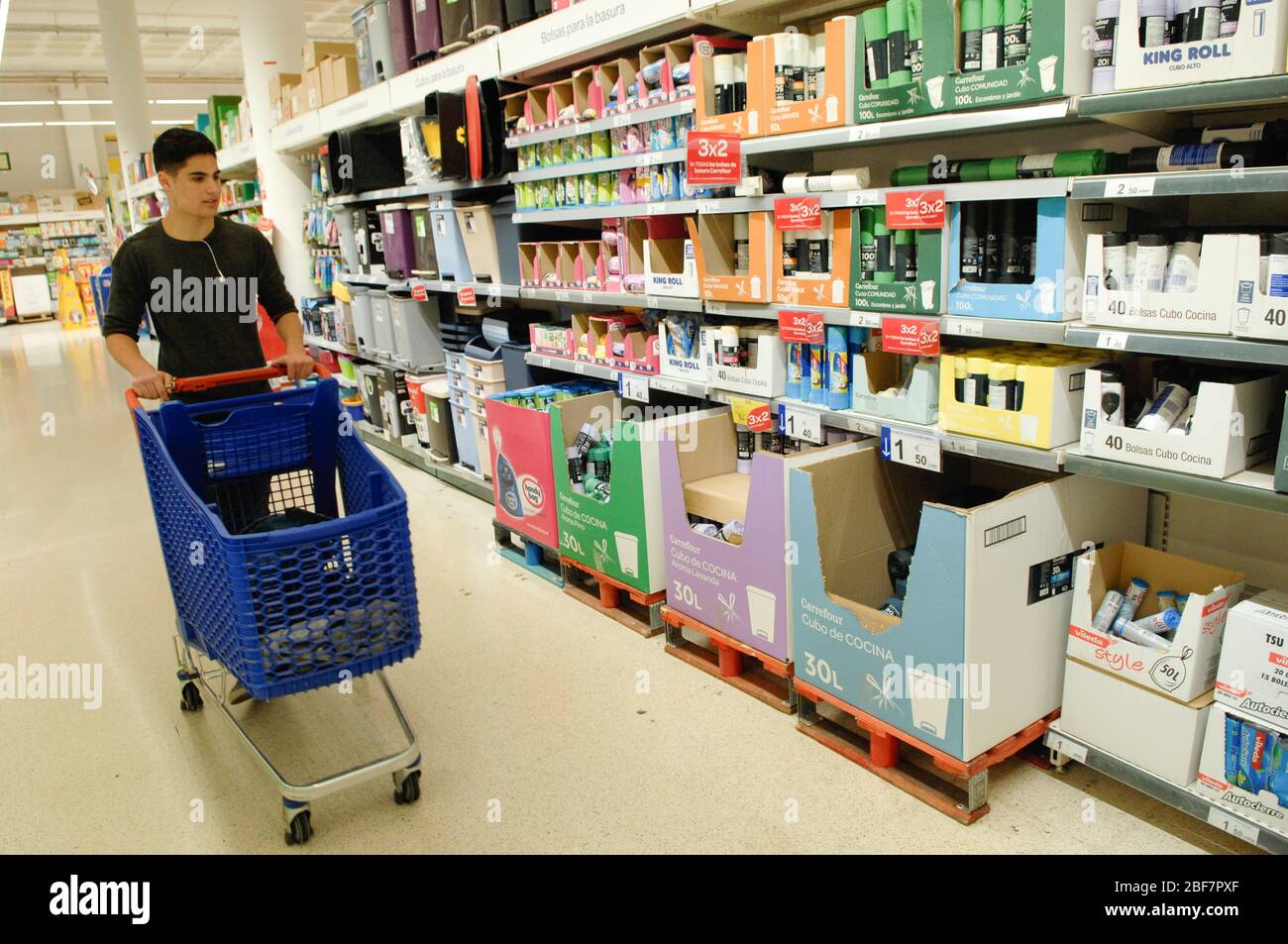 supermarket trolly bolsas