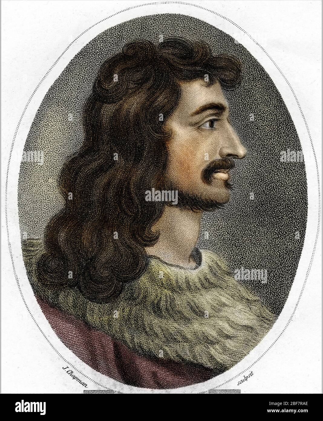 Portrait de Jean II le Bon (1319-1364), roi de France (Portrait of king of  France John II) Gravure du 19eme siecle Collection privee Stock Photo -  Alamy