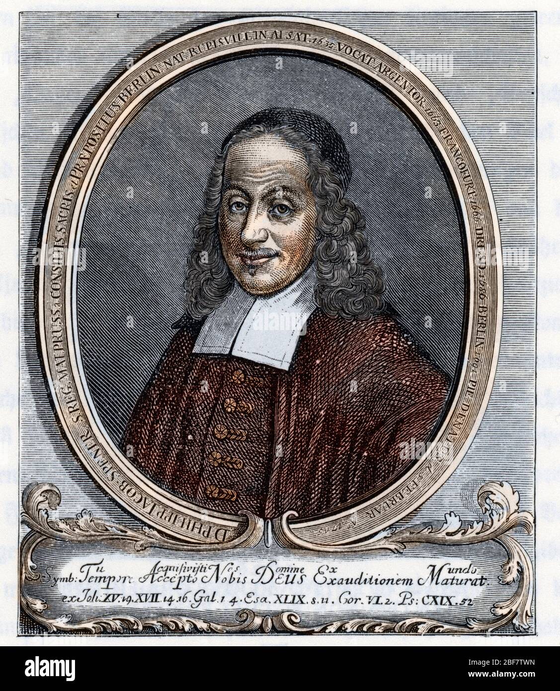 Portrait de Philipp Jacob Spener (Philippe Jacques Spener) (16351705