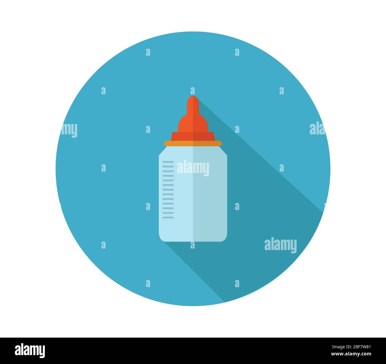 baby bottle icon illustrated in vector on white background Stock Vector ...