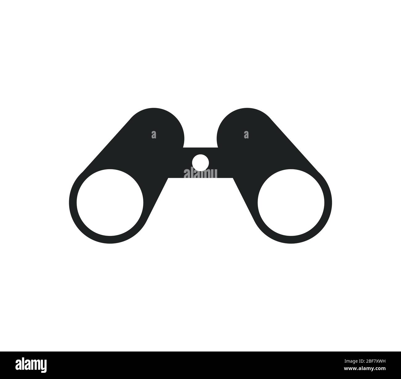 binoculars icon illustrated in vector on white background Stock Vector