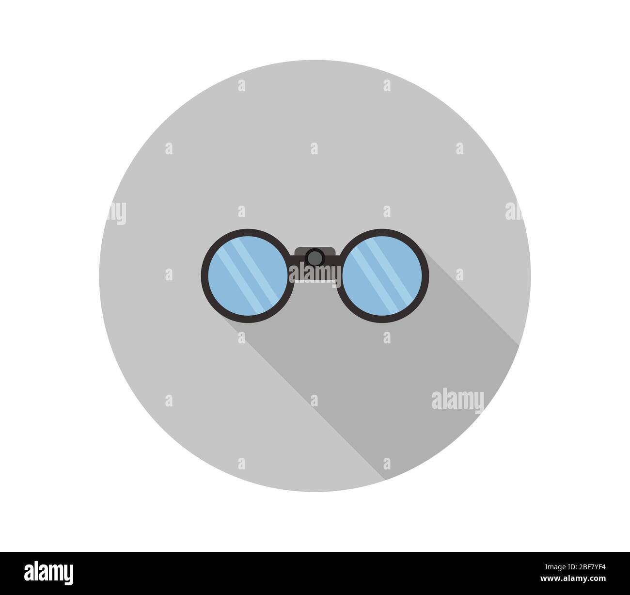 binoculars icon illustrated in vector on white background Stock Vector