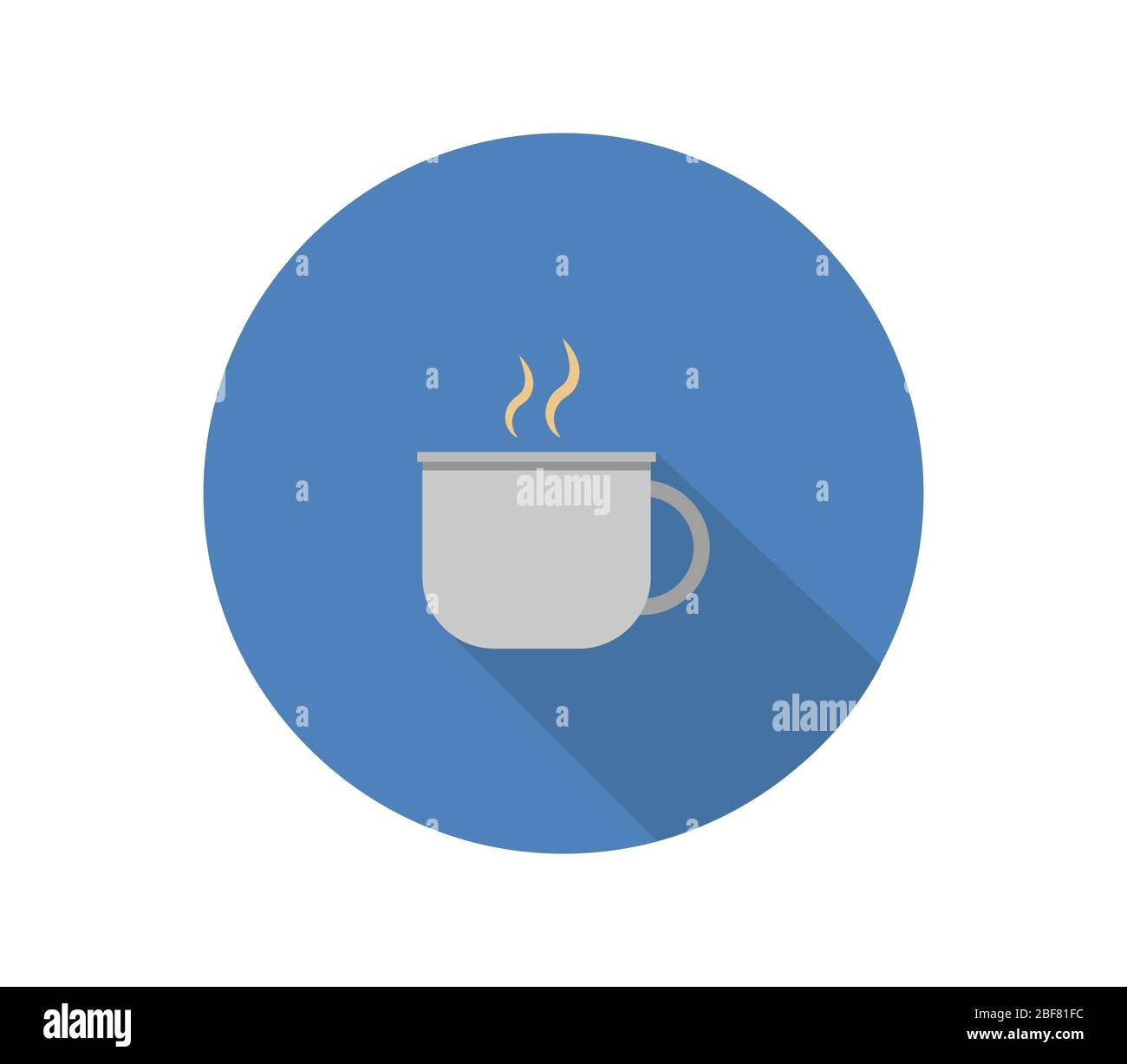 tea cup icon illustrated in vector on white background Stock Vector ...