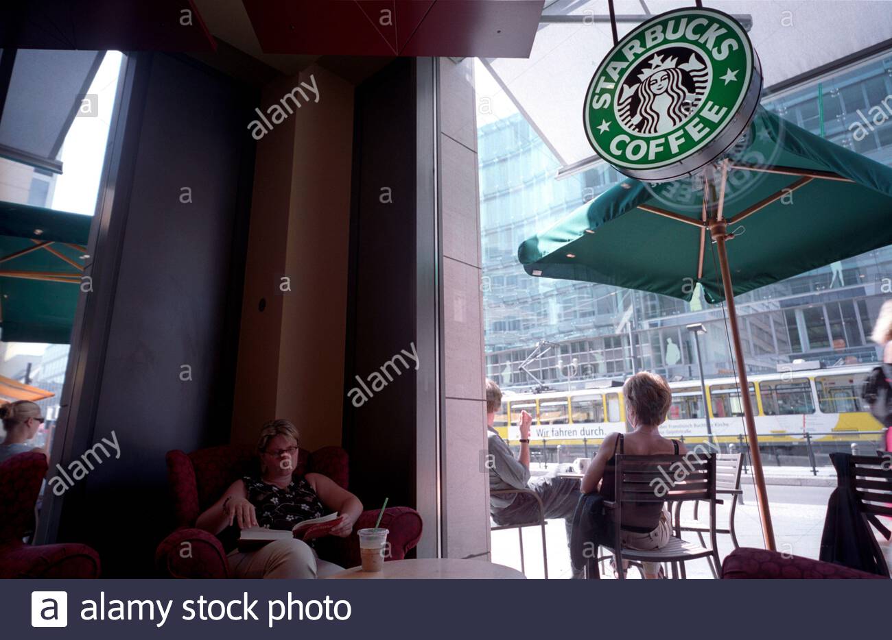 Europe Germany Berlin Starbucks Coffee Friedrichstrasse Stock Photo Alamy