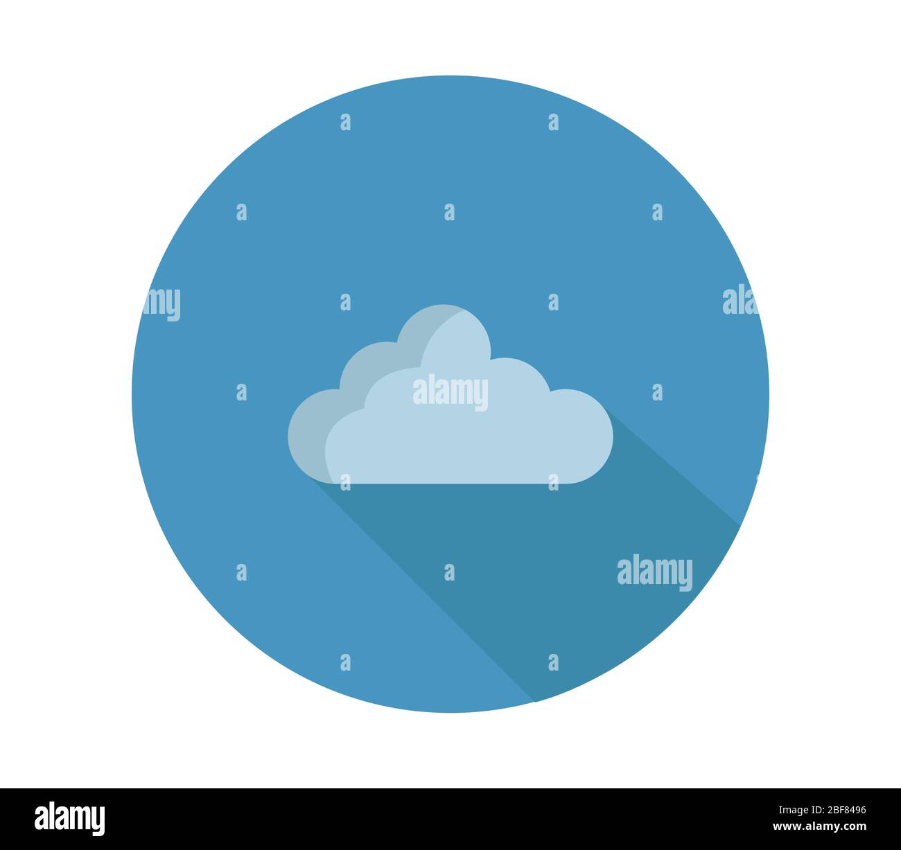 cloud icon illustrated in vector on white background Stock Vector Image ...