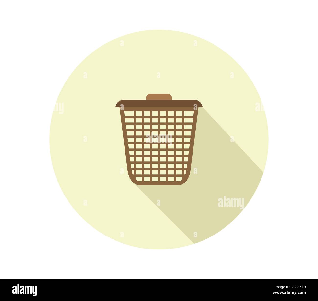 trash icon illustrated in vector on white background Stock Vector