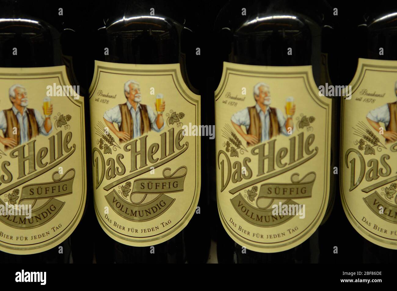 Das Helle,dark beer,German Stock Photo