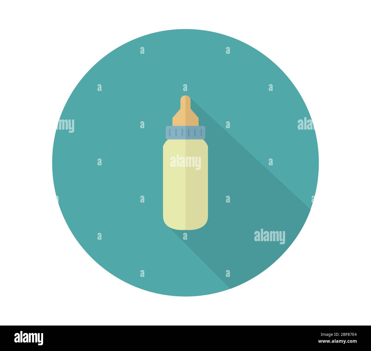baby bottle icon illustrated in vector on white background Stock Vector ...
