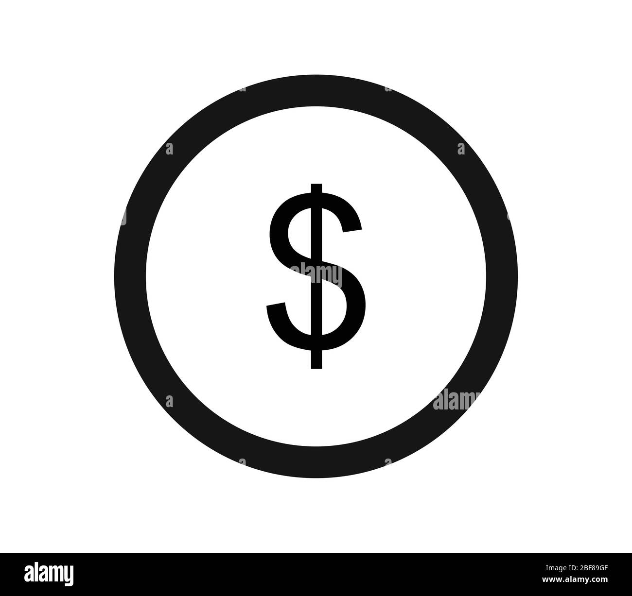 money icon illustrated in vector on white background Stock Vector Image ...