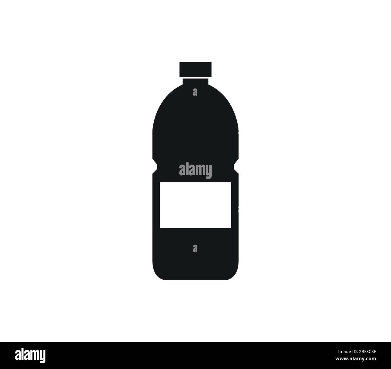 water bottle icon illustrated in vector on white background Stock ...