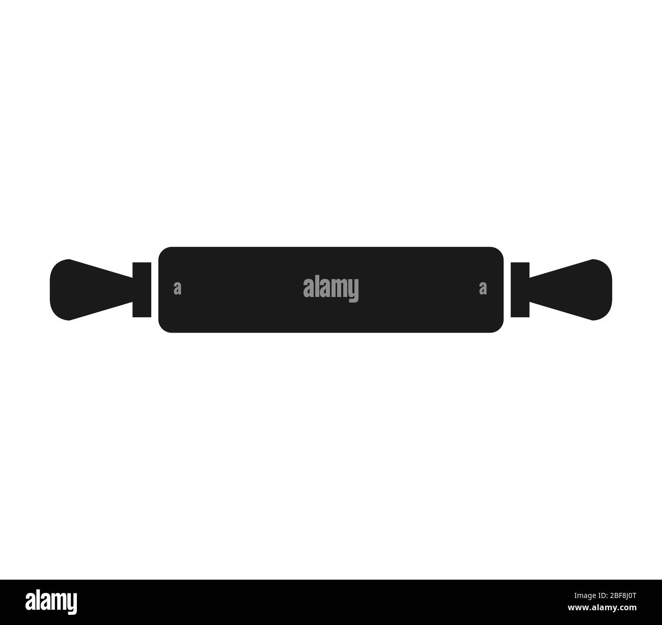 rolling pin icon illustrated in vector on white background Stock Vector ...